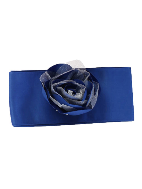 Lito Girls Multi Colors Satin Flower Embellished Special Occasion Sash 3M-12Y - SophiasStyle.com